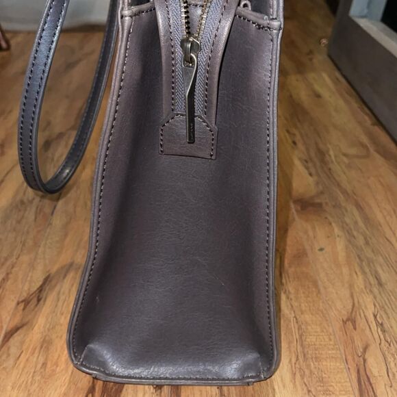 Matt And Nat Cara S Vegan Leather Tote Gray Crossbody Satchel Shoulder Bag - Picture 5 of 8